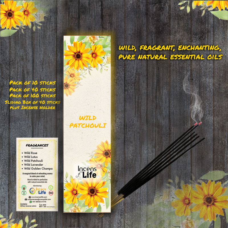 Wild Color Incense - Patchouli - Image 2