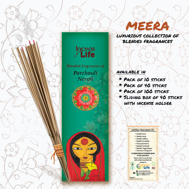 Meera Incense - Patchouli Neroli - Image 2