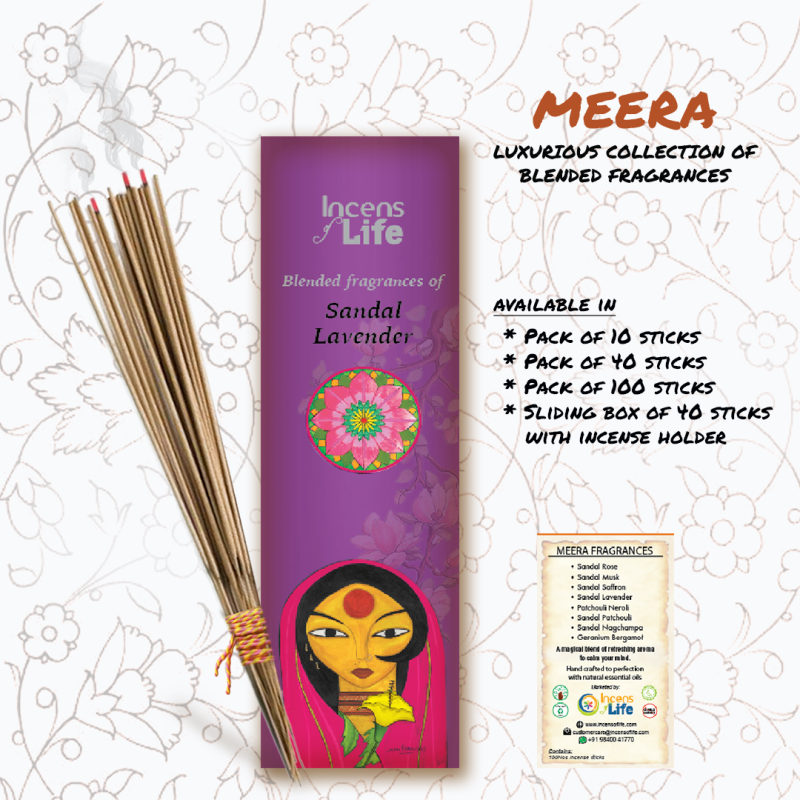 Meera Incense - Sandal Lavender - Image 2